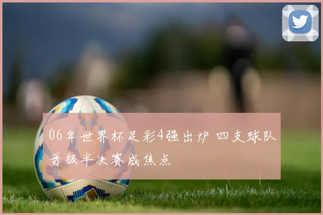 06年世界杯足彩4强出炉 四支球队晋级半决赛成焦点
