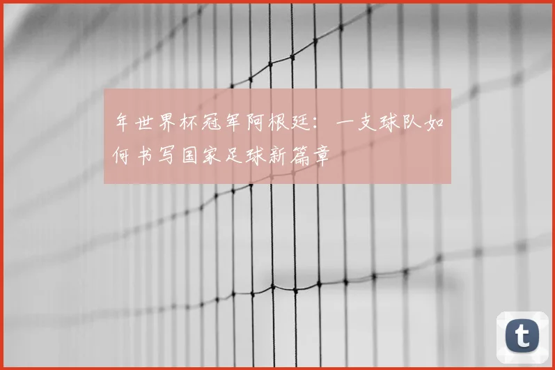 年世界杯冠军阿根廷:一支球队如何书写国家足球新篇章