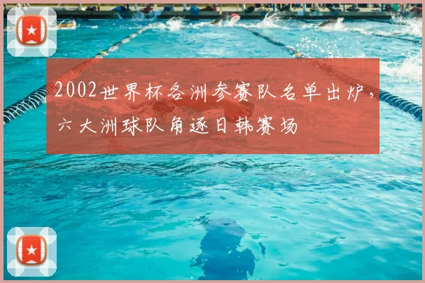 2002世界杯各洲参赛队名单出炉，六大洲球队角逐日韩赛场